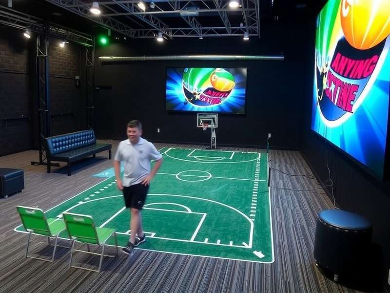 Modern sports arena interior